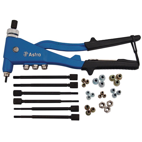 Astro Pneumatic® 29Pc Compact SAE & Metric Hand Rivet Nut/Thread Set